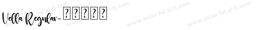 Vella Regular字体转换